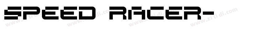 Speed Racer字体转换